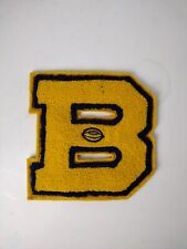 Vintage Letterman Varsity Patch Letter B Baylor University Bears? Football -Gold picture