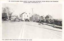 House Blown from Shore to Main Road Portsmouth Rhode Island Hurricane of 1938 PC picture