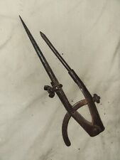Large rare Antique 18th century solid brought iron compass divider tool picture