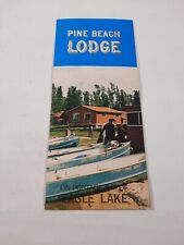 Pine Beach lodge on eagle River Ontario Canada Brochure pamphlet picture