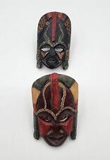 Hans Turnwald 2 PC Napkin rings African masks picture