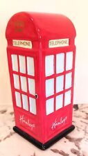 Hamleys of London Red Ceramic Collectible Telephone Box Piggy Bank Coin Bank  picture