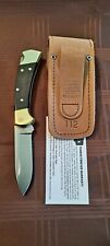 Buck 112 Ranger Drop Point Blade Distressed Leather Sheath 100% Made In U.S.A. picture