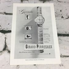 1953 Print Ad Girard Perregaux Gyromatic Wrist Watch Advertising Art picture