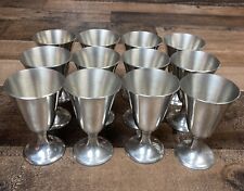 Stieff Pewter Hollowware Goblets P57 4” Vintage -Lot of 12 picture