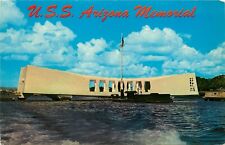 USS Arizona Memorial Hawaii HI pm 1972 Postcard picture