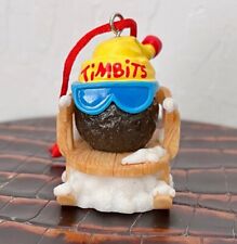 Tim Hortons Christmas Ornament Timbit Donut Hole Sledding Collectible 2012 picture