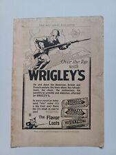 Vintage 1918 Magazine Ad Over The Top with Wrigley's Chewing Gum World War One picture