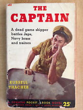 Russell Thacher THE CAPTAIN 1952 Great Cover Art World War II Marines Navy L@@K picture