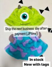 Tokyo Disney Resort Mike Sulley Sully Fluffy Bucket Hat cap set Monsters Inc NEW picture