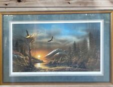Terry Redlin Flying Free Eagle Art, Framed. Limited edition picture