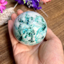 460g Natural green phoenix stone ball crystal quartz sphere healing 1th 69mm picture