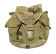 USGI Military MOLLE 1 QT CANTEEN COVER Carrier Utility Pouch 3-Color Desert VGC picture