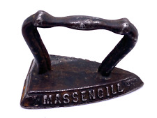 Vintage MASSENGILL SAFERORN Advertising cast iron Iron miniature picture