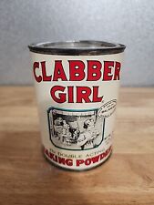 Clabber Girl Baking Powder Tin. Lid-Vintage 1 LB. 8 OZ.   - DOUBLE ACTING-IND picture