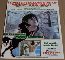 70's Print Ad The Party at Kitty & Stud's Movie Sylvester Stallone Rocky Adult picture