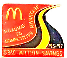 McDonald's Restaurant 1995-1997 Roadway To Competitive Advantage Lapel Pin picture
