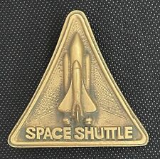 Space Shuttle Buckle Bronze #23 picture