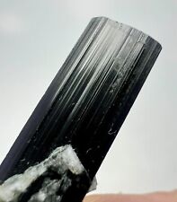 19 Carats Well Terminated Black Tourmaline Crystal On Matrix From Afghanistan picture