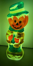 Vintage Empire Pumpkin Head Scarecrow Halloween Blow Mold LARGE 34 INCHES TALL picture
