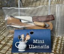 Longaberger Collector's Club 6 Miniature Utensils (ONLY) For Mini Milk Pitcher picture