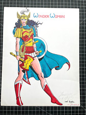 ORIGINAL SIGNED EARLY JOSEPH MICHAEL LINSNER WONDER WOMAN COMMISSION 11X17 1990 picture