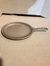 Wilton Armetale Patio Rope Sizzle Platter Pan Pewter Grillware 15” picture