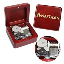 Anastasia-Once Upon a December Music Box Vintage Musical Boxs Gift Wine Red Box picture