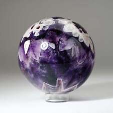 Polished Chevron Amethyst Sphere from Brazil (4