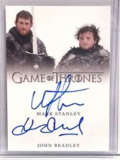 PACK FRESH Game of Thrones Dual Autograph Card Mark Stanley and John Bradley picture