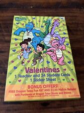 Vintage Dragon Tales Valentine Cards 35 New Sealed Box 2002 picture