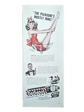Vintage 1943 barbasol print ad.  original item, Sexy Retro, Lady In Glass Cup picture
