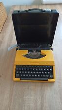 Typewriter Yellow Silver Reed Silverette Seiko 1970 Carry Case Great Condition picture