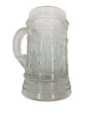 Westmoreland Greentown Serenade Antique Clear Slag Custard Glass Stein Mug picture