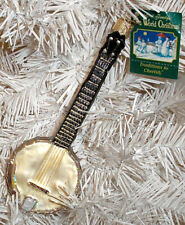 2012 - BANJO - OLD WORLD CHRISTMAS BLOWN GLASS ORNAMENT - NEW W/TAG picture