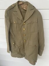 WW2 US Army 5th AAF Air Corps Air Force Tan Officer Dress Uniform Named Size 42 picture
