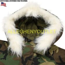 FUR RUFF ATTACHMENT for ECWCS Woodland Goretex Parka Jacket Hood X-Large NEW picture