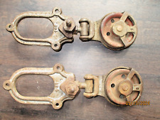 Antique 1908 Ney Pulleys with Brackets #40 (lot of 2) picture