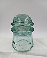 Vintage Whitall Tatum Co. Green Light Insulator Cone No.2 ~ 4
