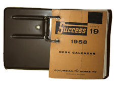 1958 Success Number 19 Desk Calendar Columbian Art Works, Inc. With Metal Stand picture