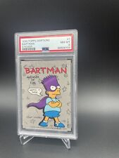 1990 Simpsons Bartman Sticker #1 PSA 8 picture