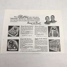 Harry And David Vtg 1949 Print Ad Holiday Advertising picture