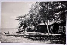 RPPC Hayward Wisconsin Rolly’s Resort Grindstone Lake CABIN #3 1960 picture