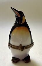 Vintage Limoges Perry Vieille Trinket Box France - King Penguin picture