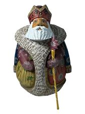  G. Debrekht Carved Wood and Hand-Painted Kindred Spirits Christmas Santa, 7
