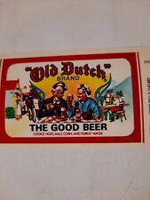 Old dutch  the good beer Vintage Beer Bottle Label picture