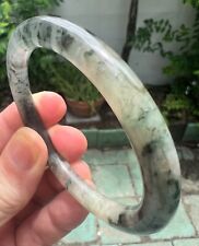 Icy Jadeite Bangle Full Moon Size 61.5 picture