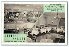 c1940 Luncheon Cocktail Hour Dancing Shelton Corner Lexington New York Postcard picture