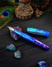 Benu Talisman Fountain Pen in Peacock Ore - Medium Point - NEW in Box picture