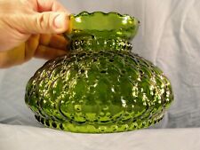 Vintage Green Glass Rayo Diamond Quilt Lamp Shade 6